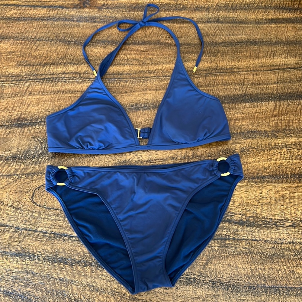 Michael Kors Navy Blue size 14 bikini swimsuit